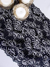 Load image into Gallery viewer, PaperLanternStore.com Vintage Black Lace Style No.1 Table Runner (12 x 108)
