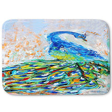 Load image into Gallery viewer, DiaNoche Designs Memory Foam Bath or Kitchen Mats by Karen Tarlton - Luminous Peacock II, Large 36 x 24 in
