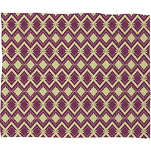 Load image into Gallery viewer, Deny Designs Tribal Merlot Plush Fleece Throw Blanket, 50 x 60
