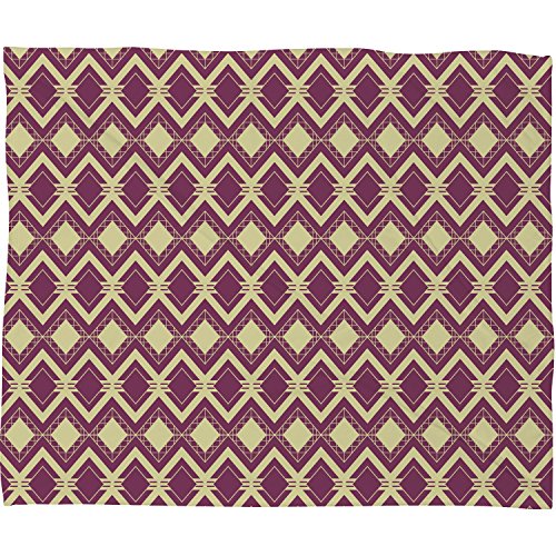 Deny Designs Tribal Merlot Plush Fleece Throw Blanket, 50 x 60