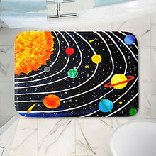 Load image into Gallery viewer, DiaNoche Designs Memory Foam Bath or Kitchen Mats by Nicola Joyner - Solar System IV, Large 36 x 24 in
