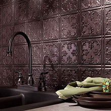 Load image into Gallery viewer, FASDE Traditional Style/Pattern 10 Decorative Vinyl Backsplash 15 sq ft Kit in Smoked Pewter
