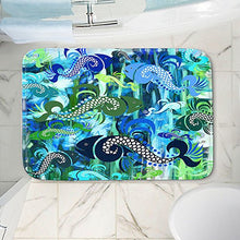 Load image into Gallery viewer, DiaNoche Designs Memory Foam Bath or Kitchen Mats by Angelina Vick - Plenty of Fish in the Sea I, Large 36 x 24 in
