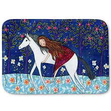 Load image into Gallery viewer, DiaNoche Designs Memory Foam Bath or Kitchen Mats by Sascalia - Horse Dreamer, Large 36 x 24 in
