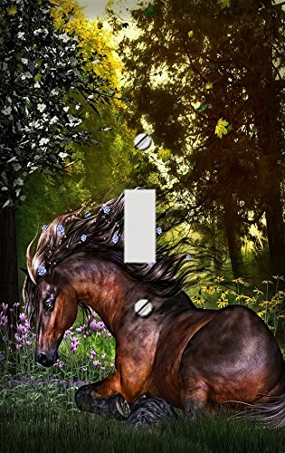 Summer Breeze Horse Switchplate - Switch Plate Cover